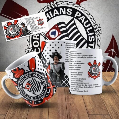 Caneca Personalizada Corinthians com Hino