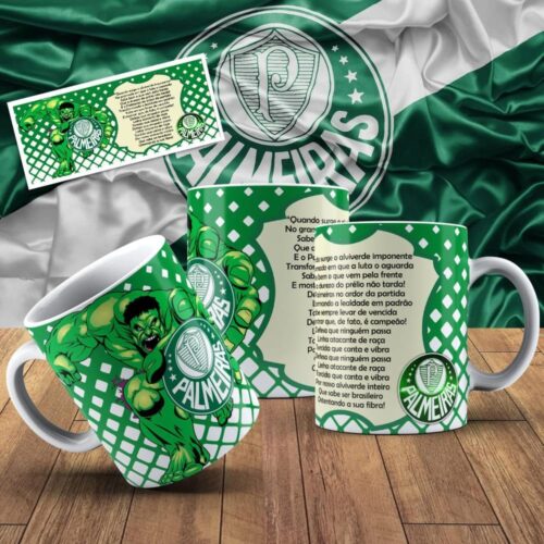 Caneca Personalizada Palmeiras com Hino