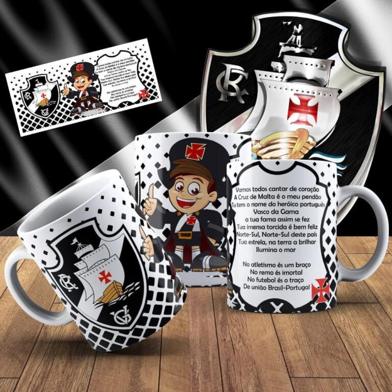 Caneca Personalizada Vasco da Gama com Hino