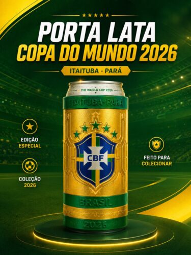 Porta Latinha Copa do Mundo 2026