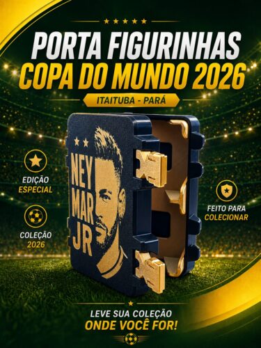 Porta Figurinhas Neymar Copa do Mundo 2026
