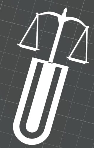 Marcador de Página Direito Balança da Justiça