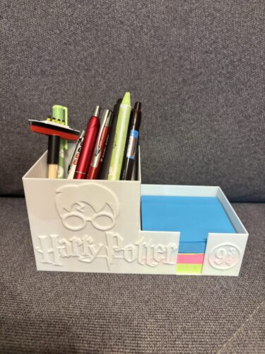 Organizador de Mesa Harry Potter com Porta-Bloco e Canetas