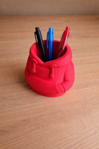 Porta-lápis Personalizado Moletom Impresso em 3D | Organizador de Mesa