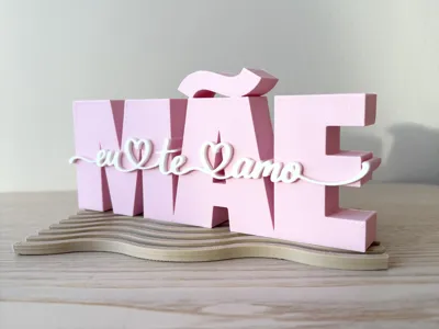 Placa Mãe eu te amo - modelo 2