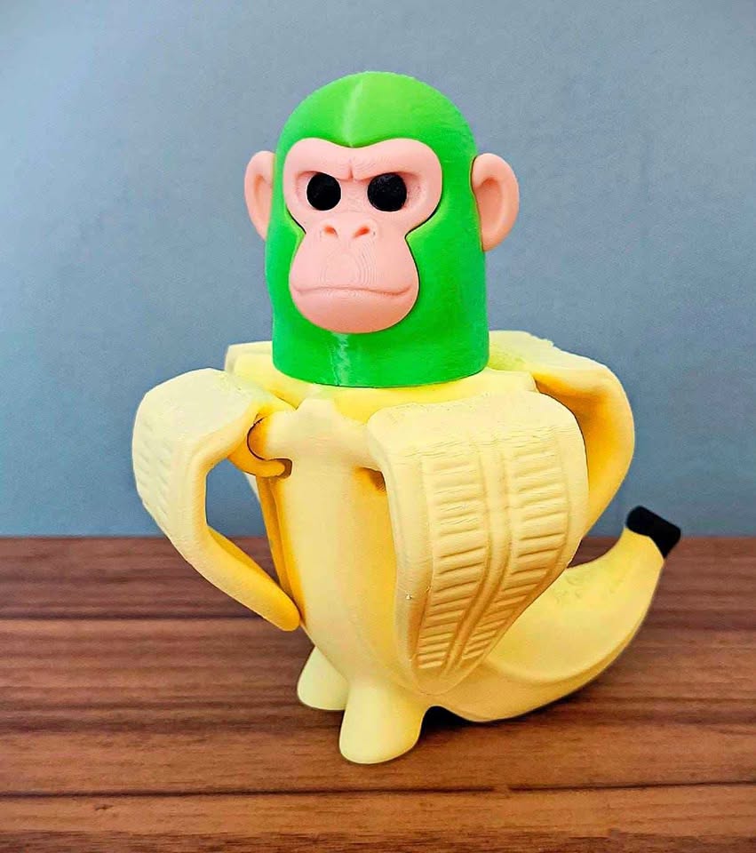 Chimpanzini Bananini - Miniatura articulada do personagem