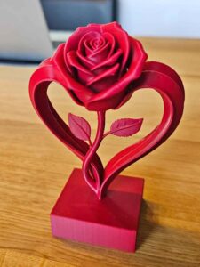 Rosa Decorativa 3D - Flor Artificial - Presente Criativo