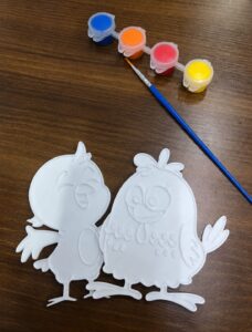 Kit Pintura Infantil Galinha e Pintinho 3D para Colorir | Oncompre