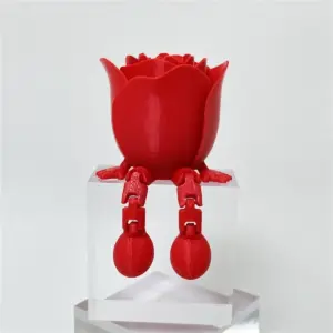 Rosa em miniatura 3D