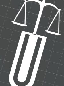 Marcador de Página Direito Balança da Justiça