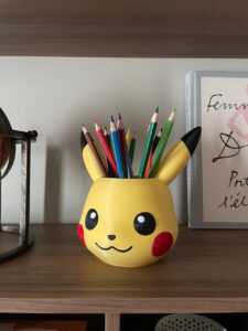 Porta-Lápis Pikachu Organizador de Mesa Geek | Oncompre