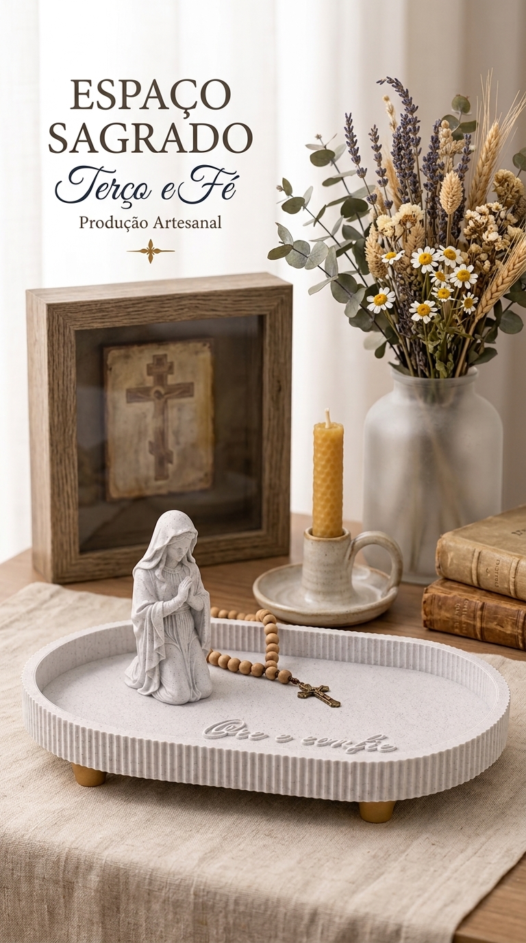 Bandeja Altar "Ore e Confie"
