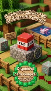 Chaveiro Clicker TNT Minecraft
