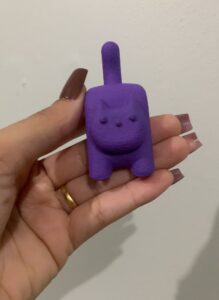 suporte para saquinho de chá gato