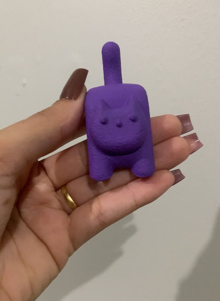 Suporte para Saquinho de Chá Gato 3D | Acessório para Xícara