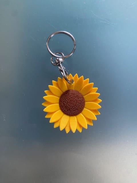 Chaveiro Girassol 3D | Lembrancinha e Presente Criativo