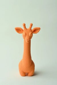 girafa tricô enfeite