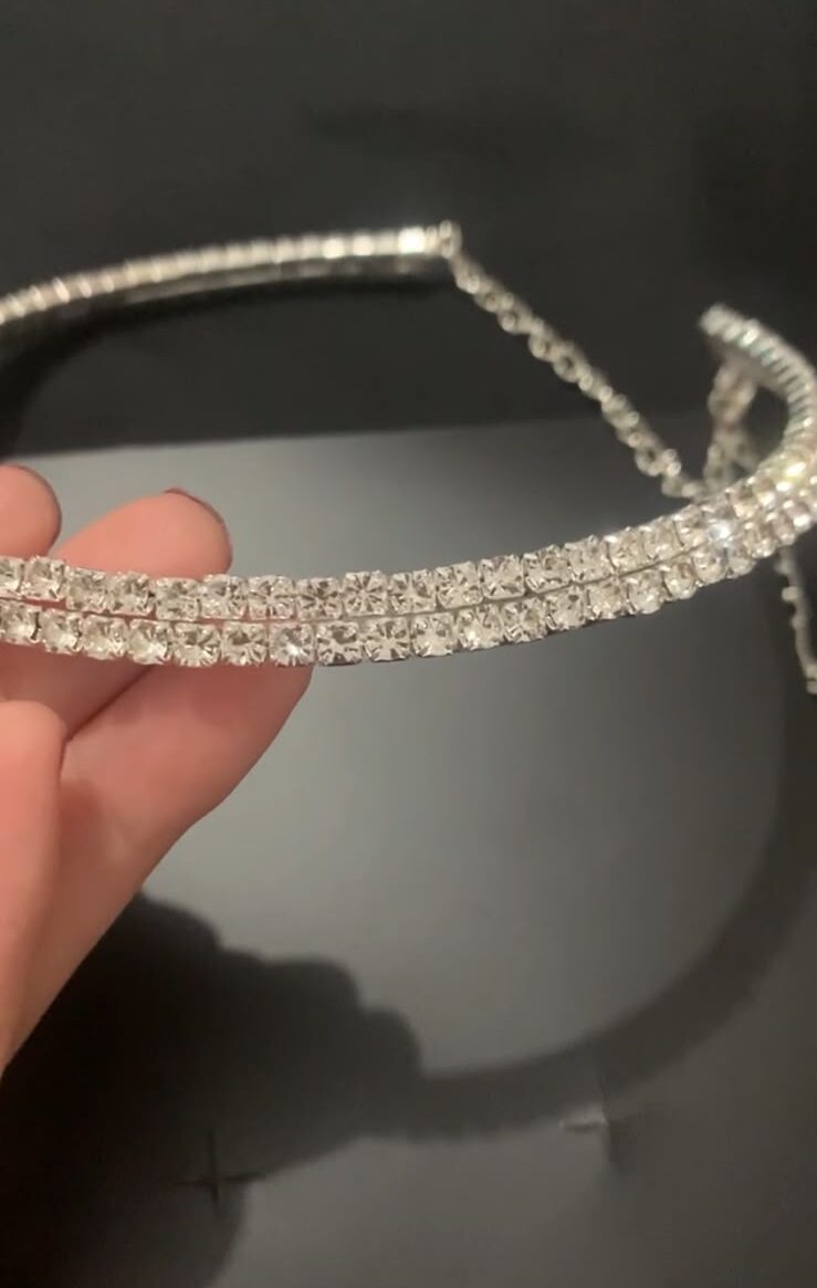 Conjunto Colar e Pulseira Riviera Prata